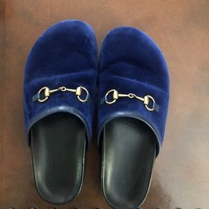 Gucci slides cobalt
